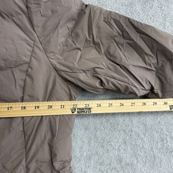 NEW 32 Degrees Heat Womens Puffer Jacket With Hood Large Mauve - Picture 9 of 10